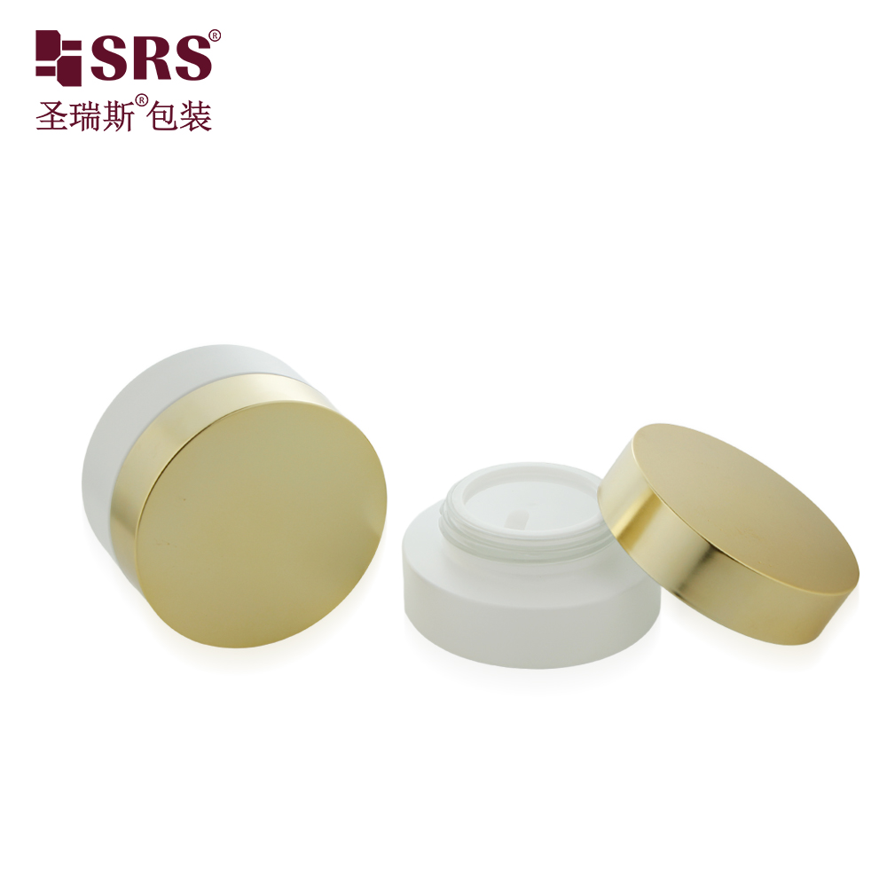 Frosted Glass Cosmetic Body Cream Jars 30g 50g 120g Thick Bottom Face Cream Container Glass Jars