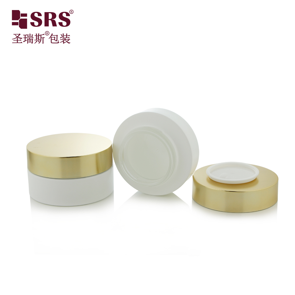 Frosted Glass Cosmetic Body Cream Jars 30g 50g 120g Thick Bottom Face Cream Container Glass Jars