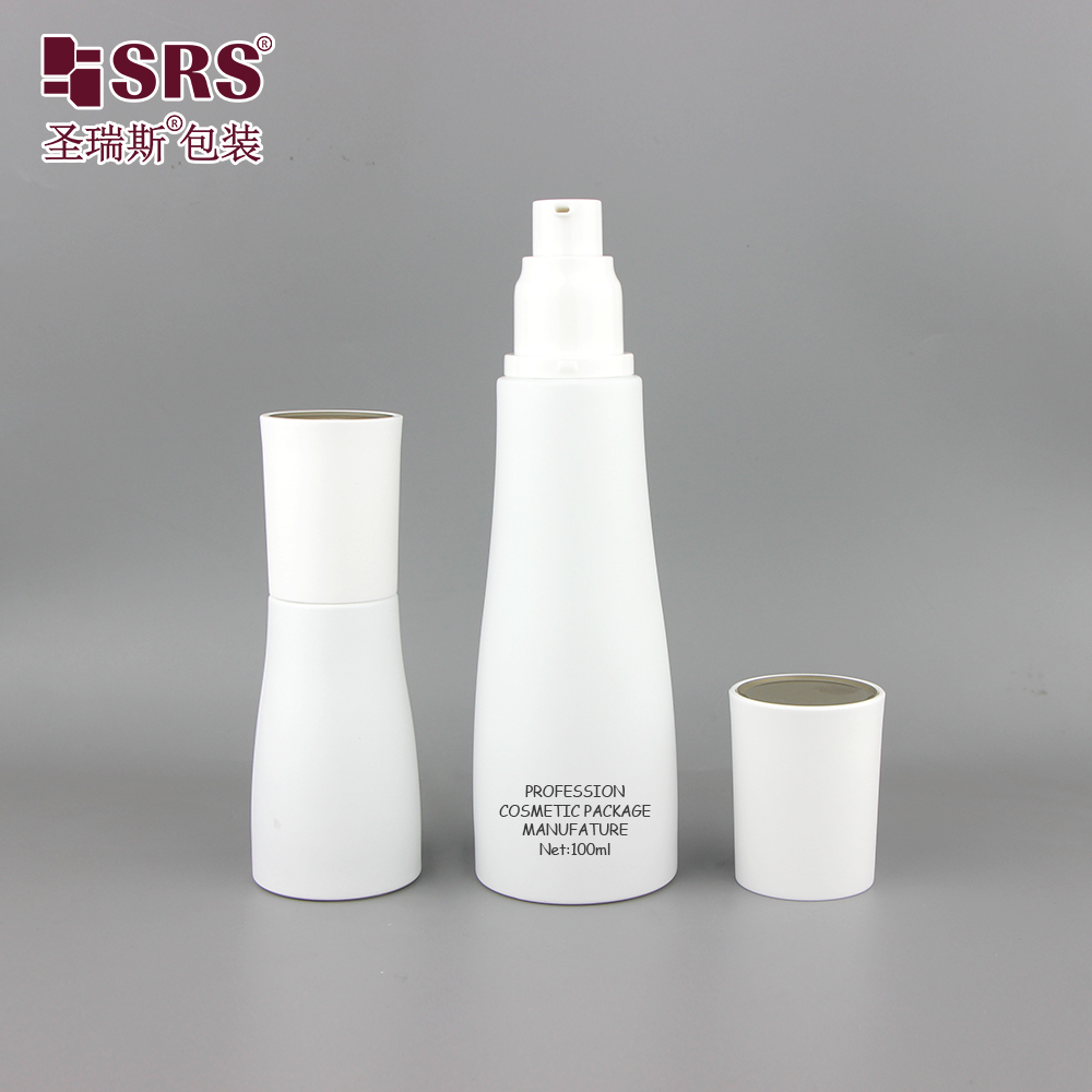 New Luxury White Frosted 30ml Serum Cosmetic Packaging Sets Skincare Glass Jar Cream Container and Lotion Pump Bottles