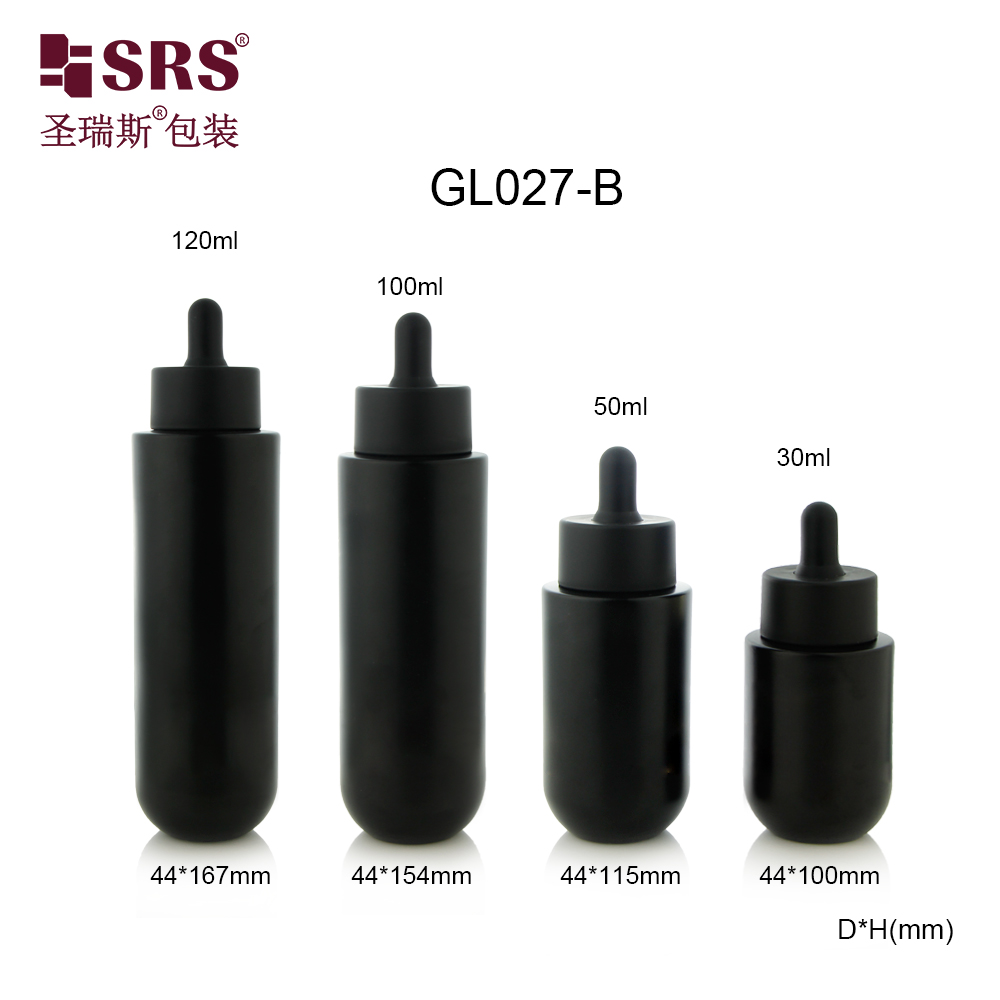 Customized 30ml 50ml 100ml 120ml Luxury Cosmetic Glass Lotion Pump Bottle and Dropper Bottle