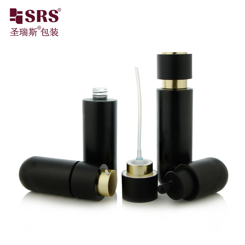 Customized 30ml 50ml 100ml 120ml Luxury Cosmetic Glass Lotion Pump Bottle and Dropper Bottle