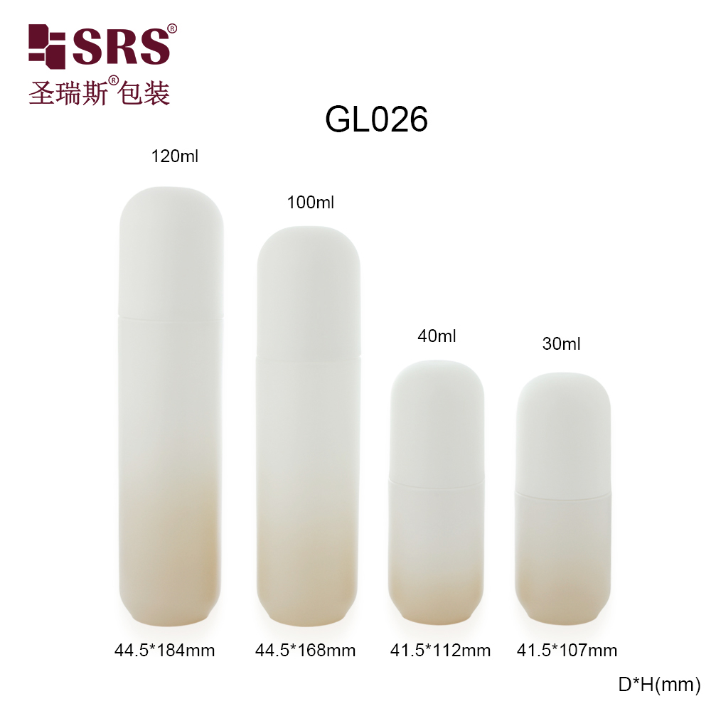 The Manufacturer Customized Cosmetics 30ml 40ml 100ml 120ml Skin Care Lotion Pump Foundation Glass Bottle