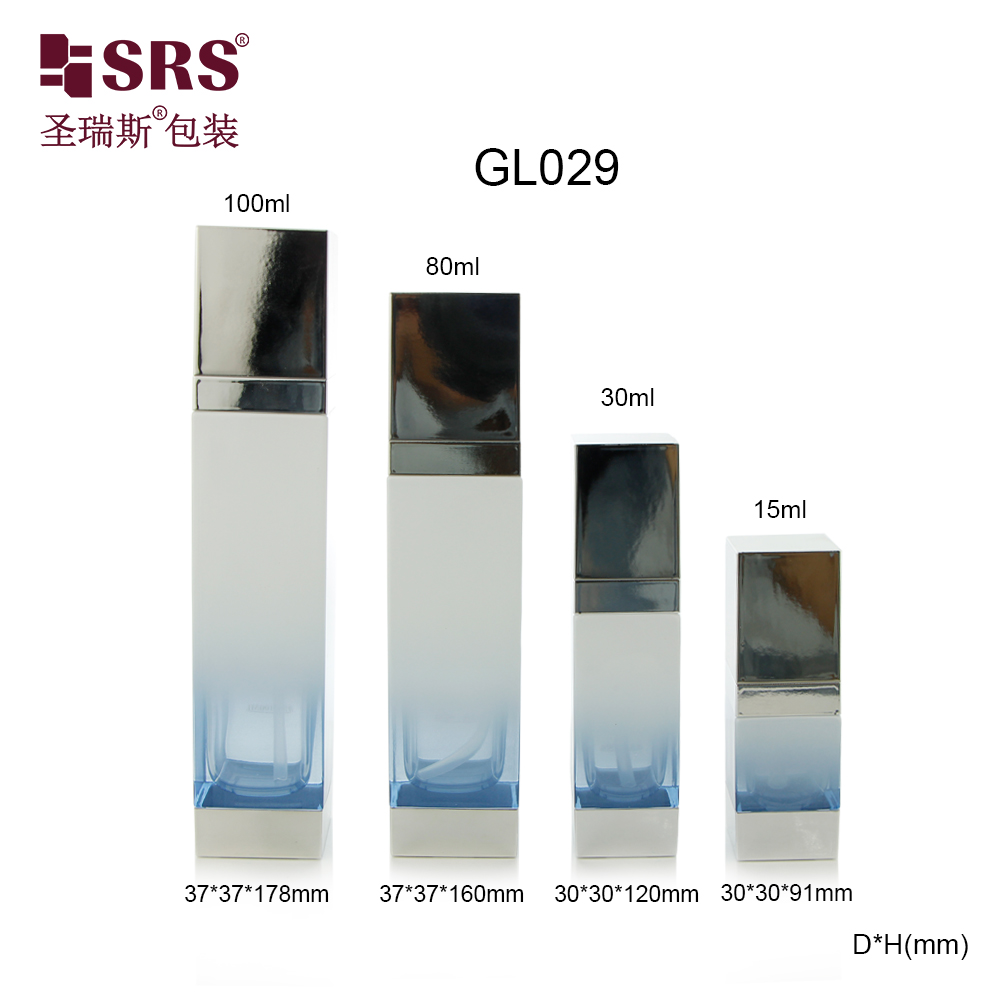 China Factory Wholesale Silver Cap Frosted Cosmetic Glass Bottle Packaging Jars and Bottle Supplier