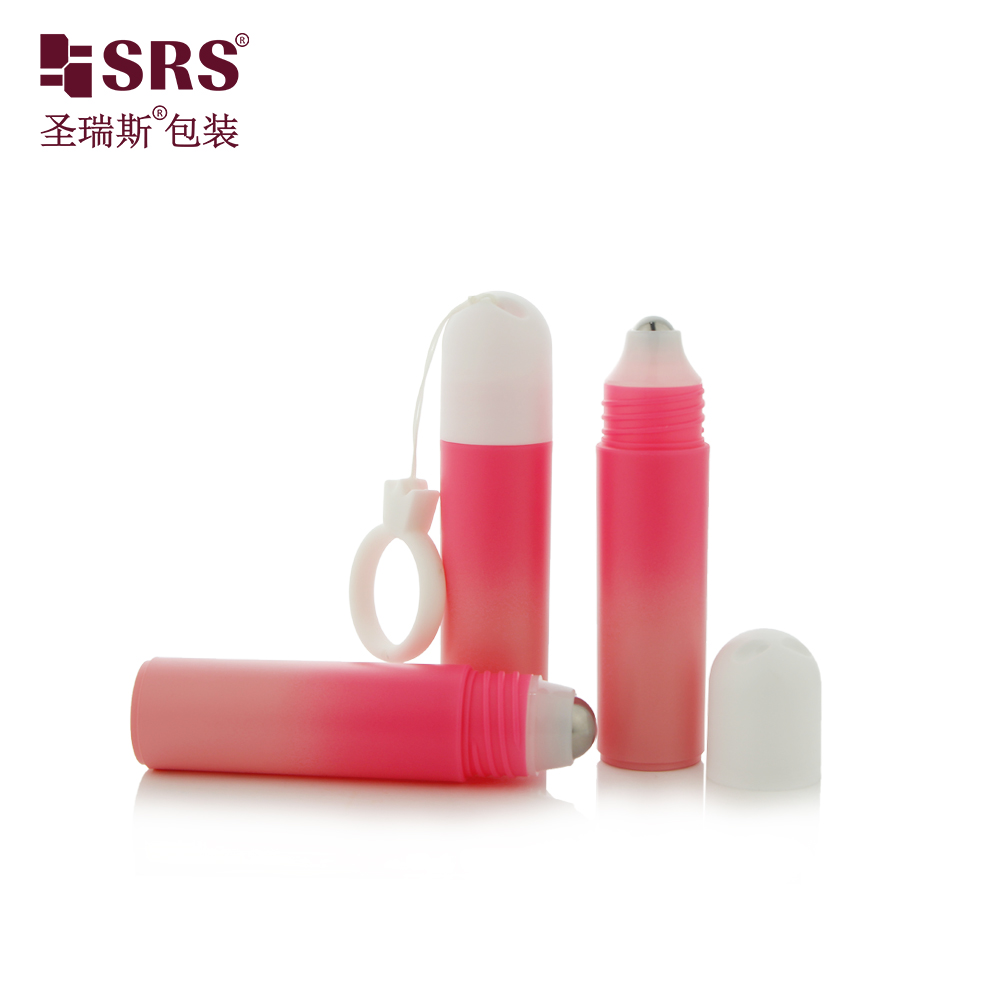 SRS Factory Price Empty PP Frosted 20ml Steel Plastic Roller Ball Roll On Bottle
