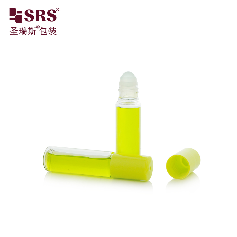 Portable size plastic 1/3 oz mini size pocket PET elegant no leakage roller bottle for serum