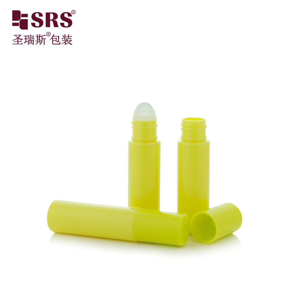 Portable size plastic 1/3 oz mini size pocket PET elegant no leakage roller bottle for serum