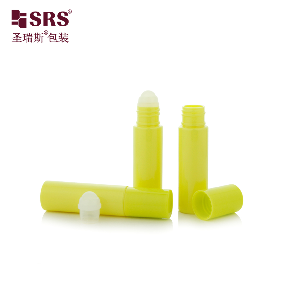 Portable size plastic 1/3 oz mini size pocket PET elegant no leakage roller bottle for serum