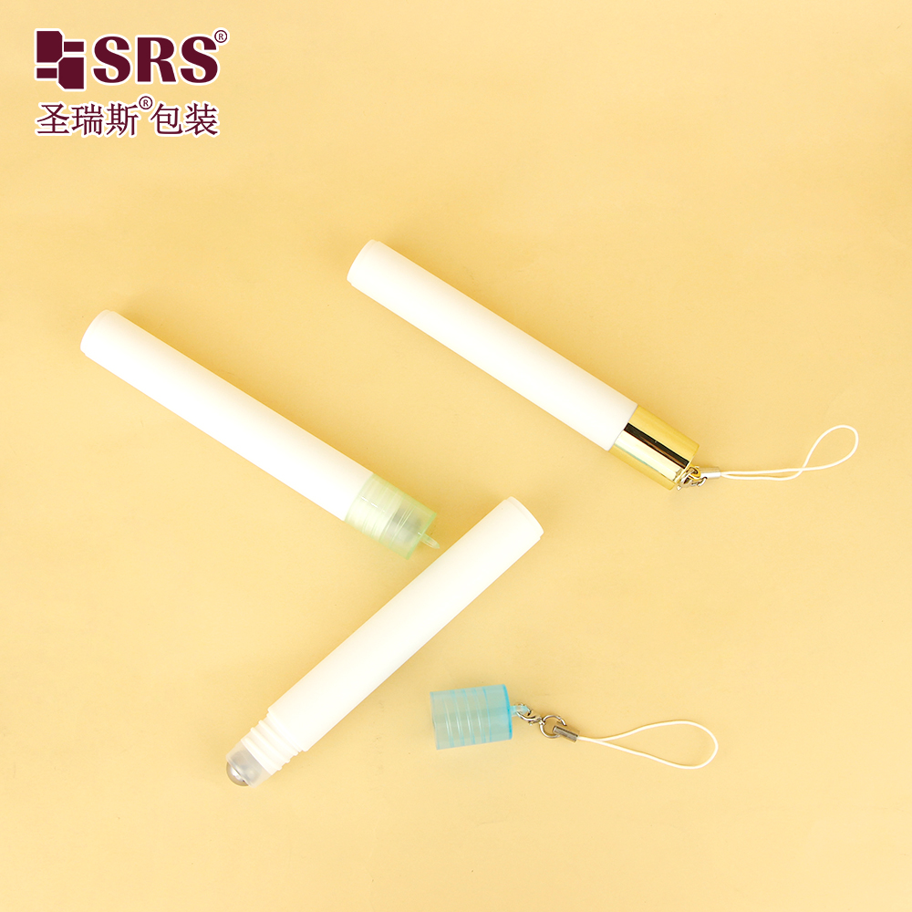 Fresh Custom Color Eye Care Massage Steel Roller Ball Bottle 10ml with Hook Caps