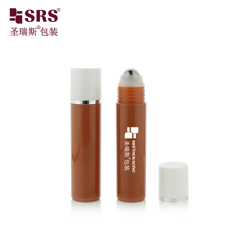PP Recycled Plastic Roll on Bottle With Big Steel Roller Ball for Hair Tonic Oil