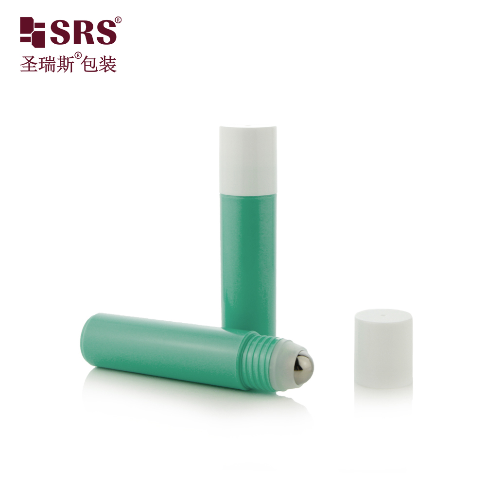 PP Recycled Plastic Roll on Bottle With Big Steel Roller Ball for Hair Tonic Oil
