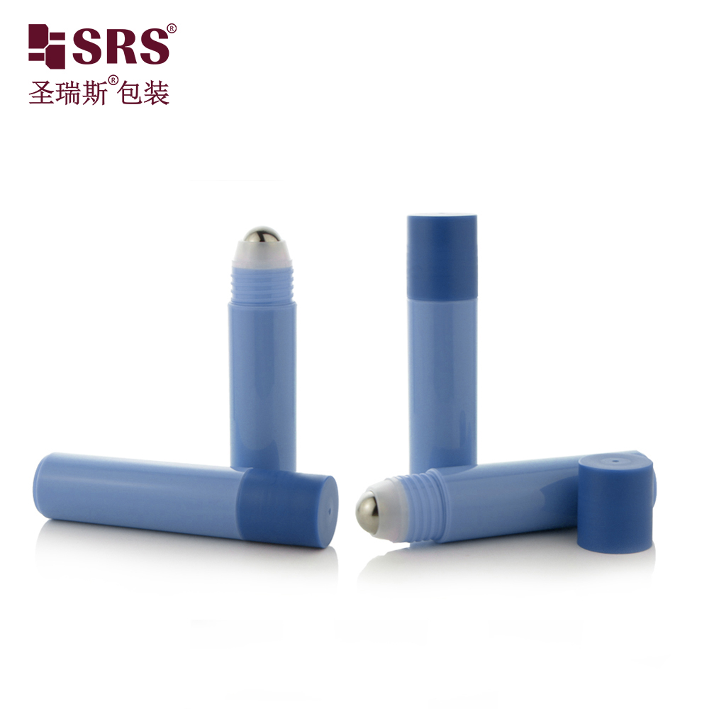 PP Recycled Plastic Roll on Bottle With Big Steel Roller Ball for Hair Tonic Oil
