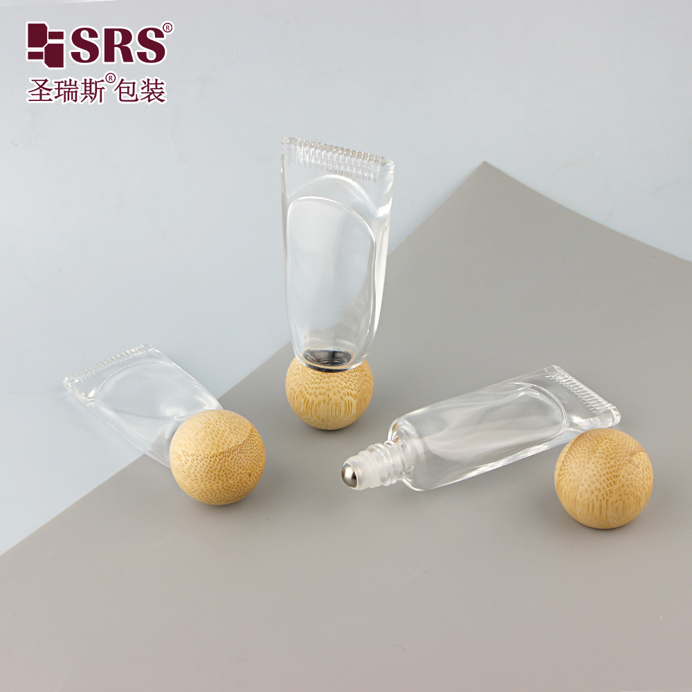 Essential Oil 10ml Roll on Bottle Glass Oil Roll on Tube with Wooden Cap