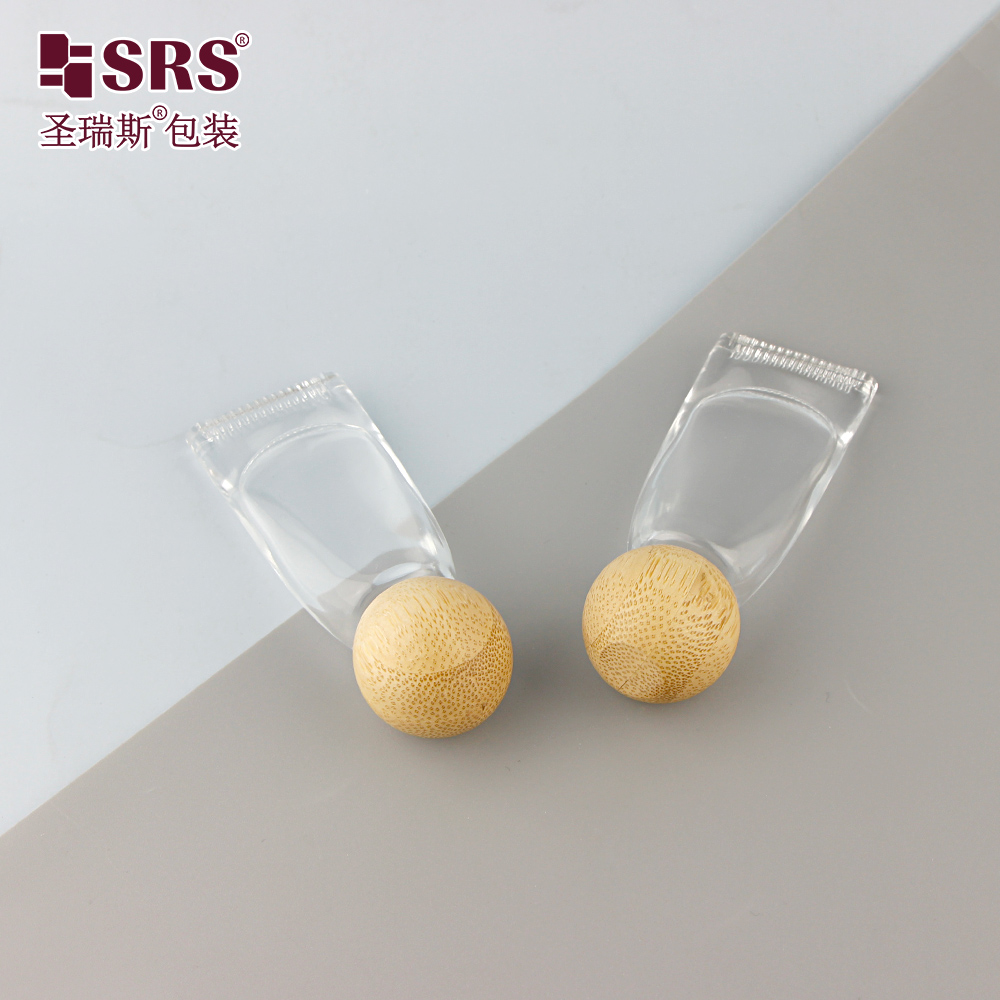 Essential Oil 10ml Roll on Bottle Glass Oil Roll on Tube with Wooden Cap