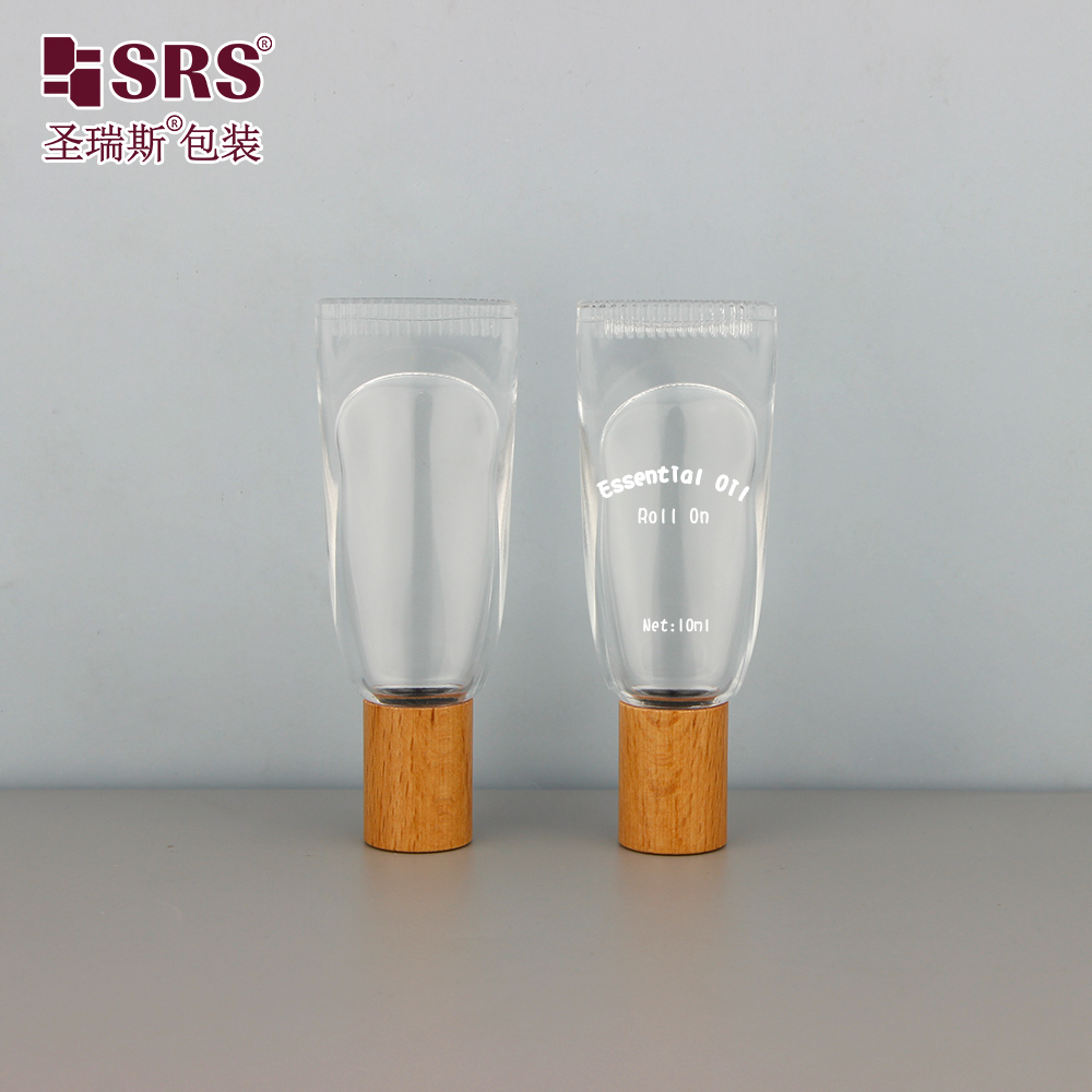 Custom Glass Roll on Perfume Skincare 10ml Essence Oil Roller Bottle with Frost Surface for Lip