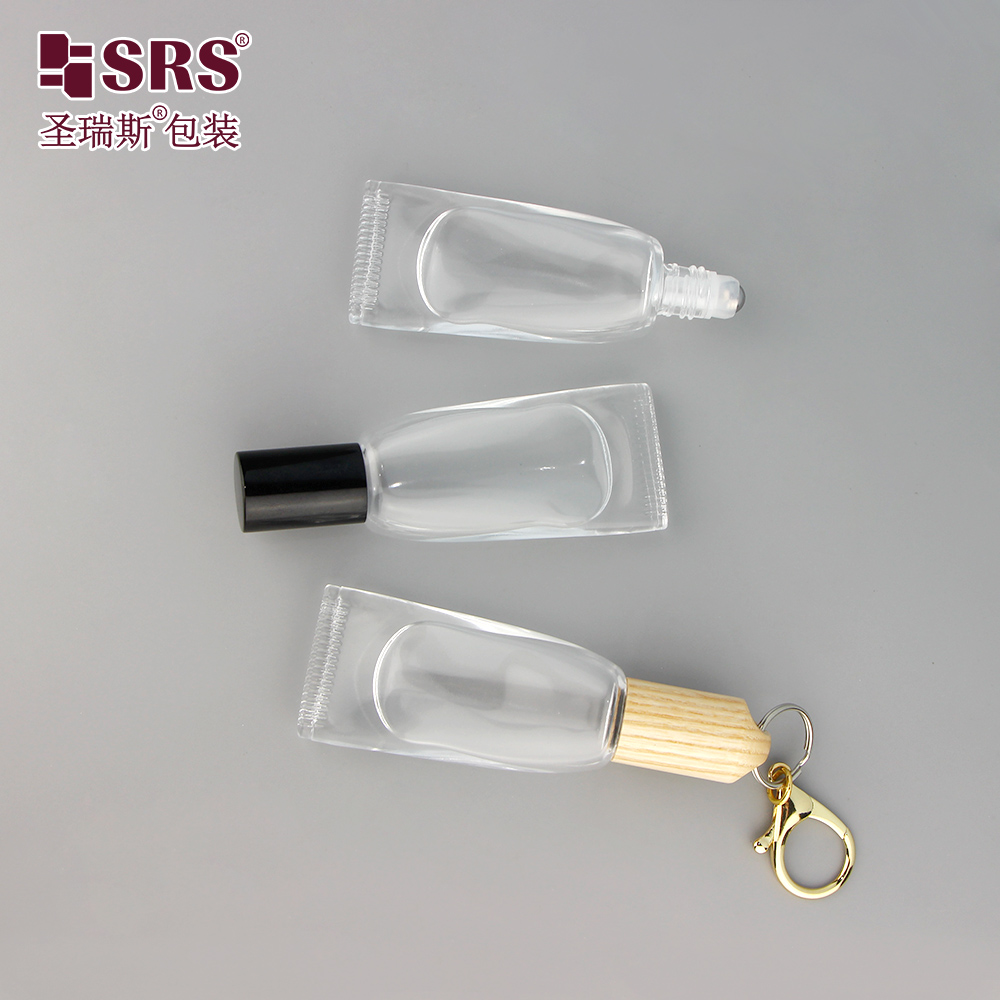 Custom Glass Roll on Perfume Skincare 10ml Essence Oil Roller Bottle with Frost Surface for Lip