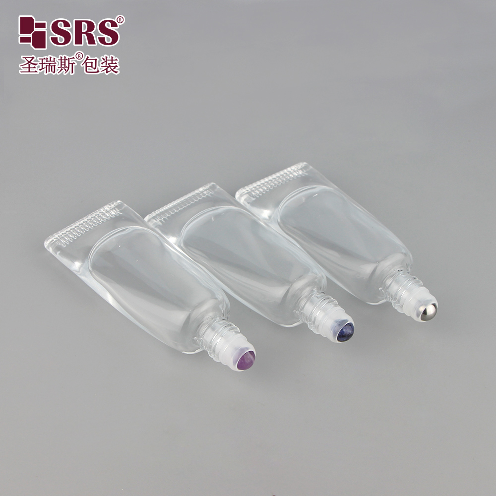 Custom Glass Roll on Perfume Skincare 10ml Essence Oil Roller Bottle with Frost Surface for Lip