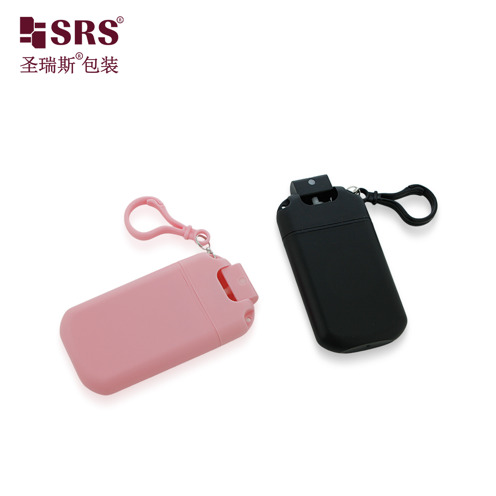 Custom Color 30ml Pink Black White Plastic Credit Card Perfume Spray Bottle with Hook