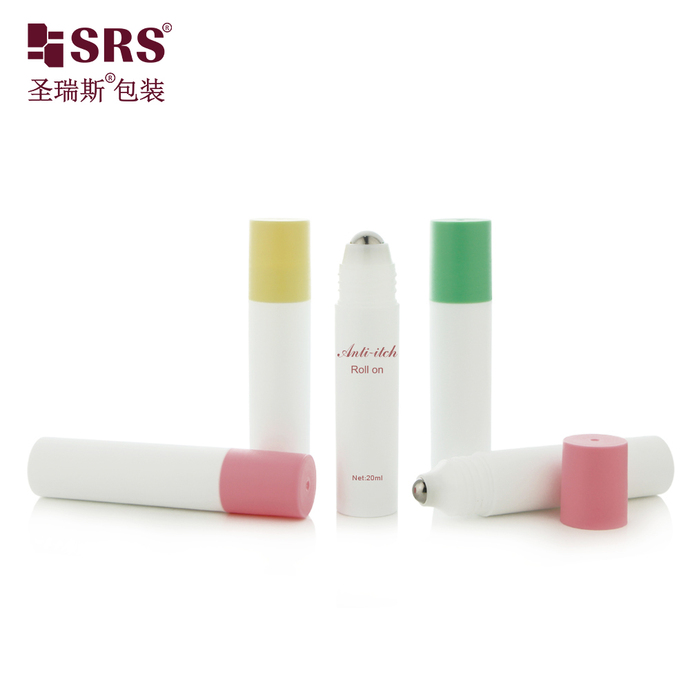 New Product Flat Bottom Flat Cap Wholesale Roll on Deodorant Plastic Roll on Bottle