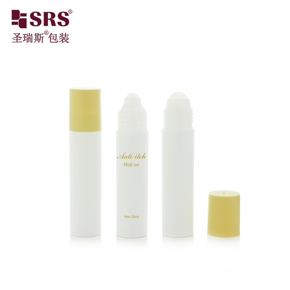 New Product Flat Bottom Flat Cap Wholesale Roll on Deodorant Plastic Roll on Bottle