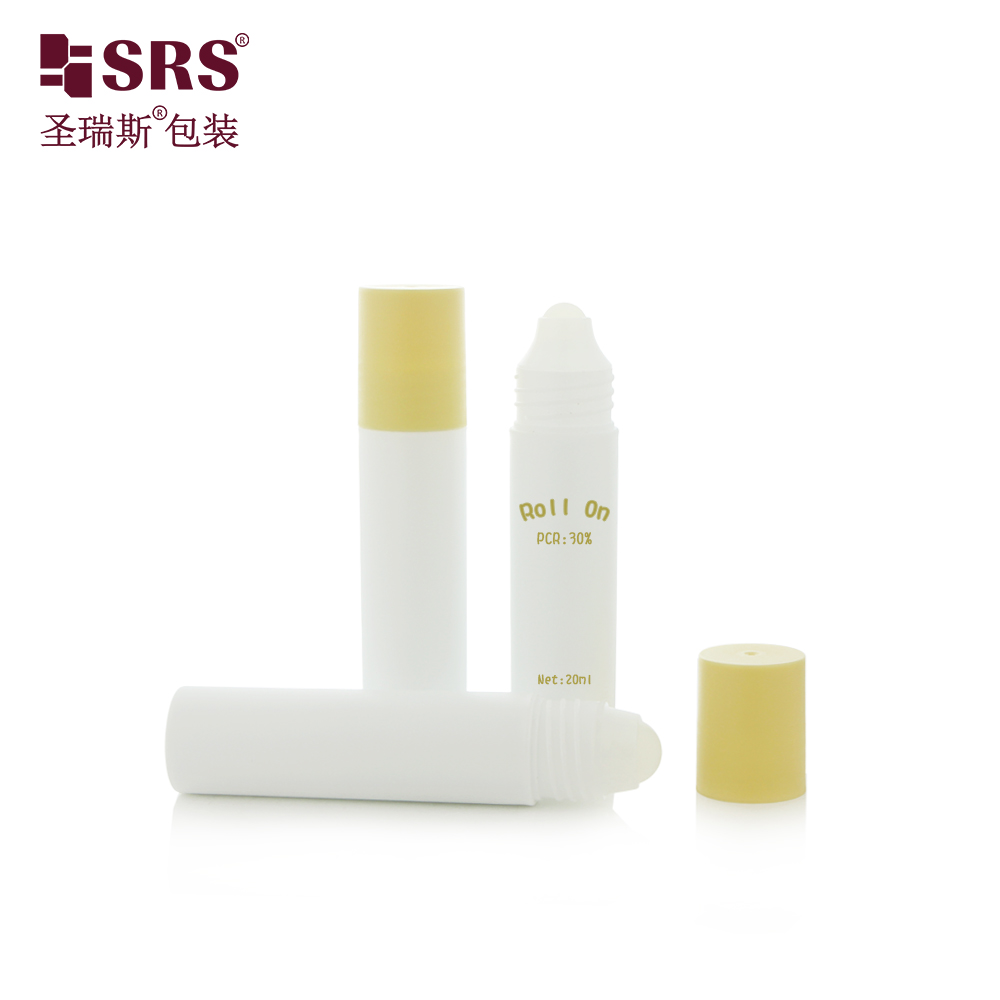 New Product Flat Bottom Flat Cap Wholesale Roll on Deodorant Plastic Roll on Bottle