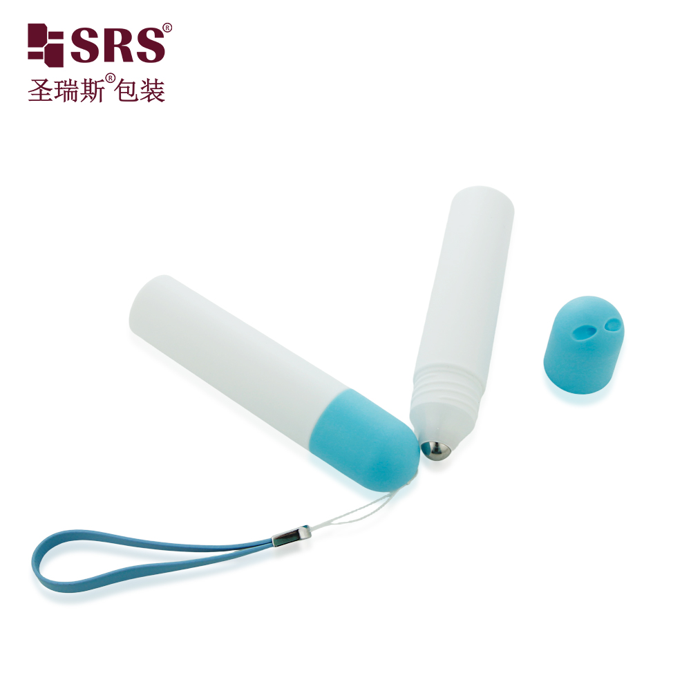 White Empty Colorful 20ml Deodorant Cosmetic Packaging Lotion Roll on Tube with Hanging 