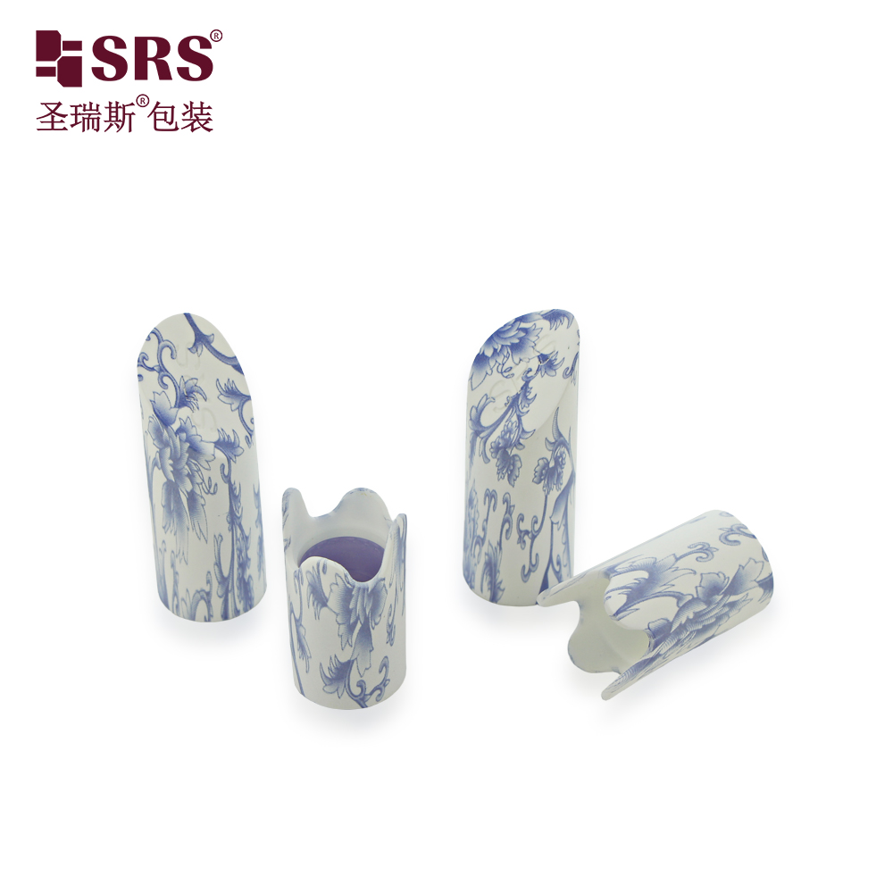 Unique Cap Roll on Bottle Cosmetic Packaging 10ml Amber PET Roller Travel Bottle