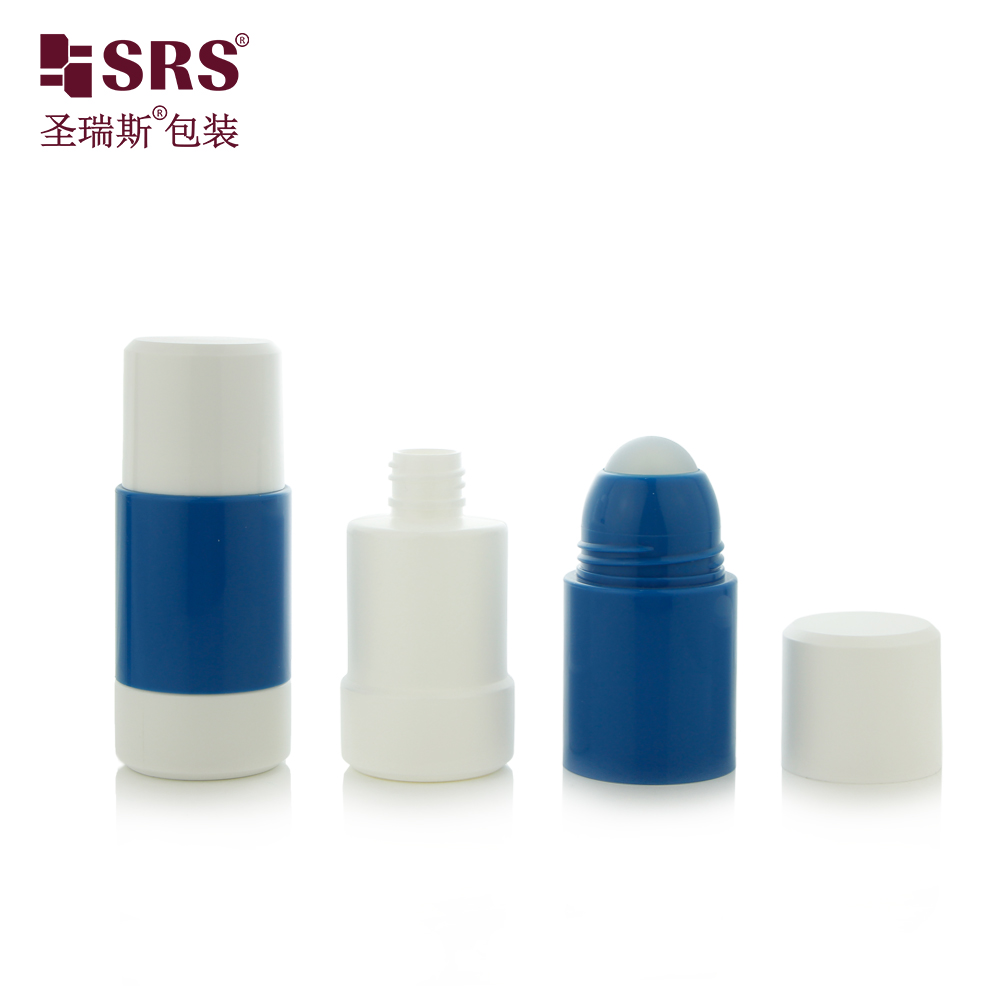  Replaceable Inner Bottle PP PCR Deodorant Eco-friendly Refillable Roll on Bottle