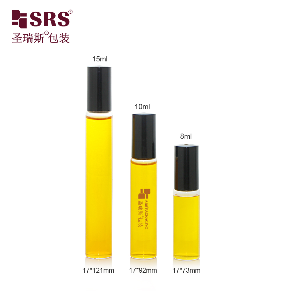 Bulk Order Custom Transparent Glass Roll on Bottle 8ml 10ml 15ml for Cuticle Care Oil