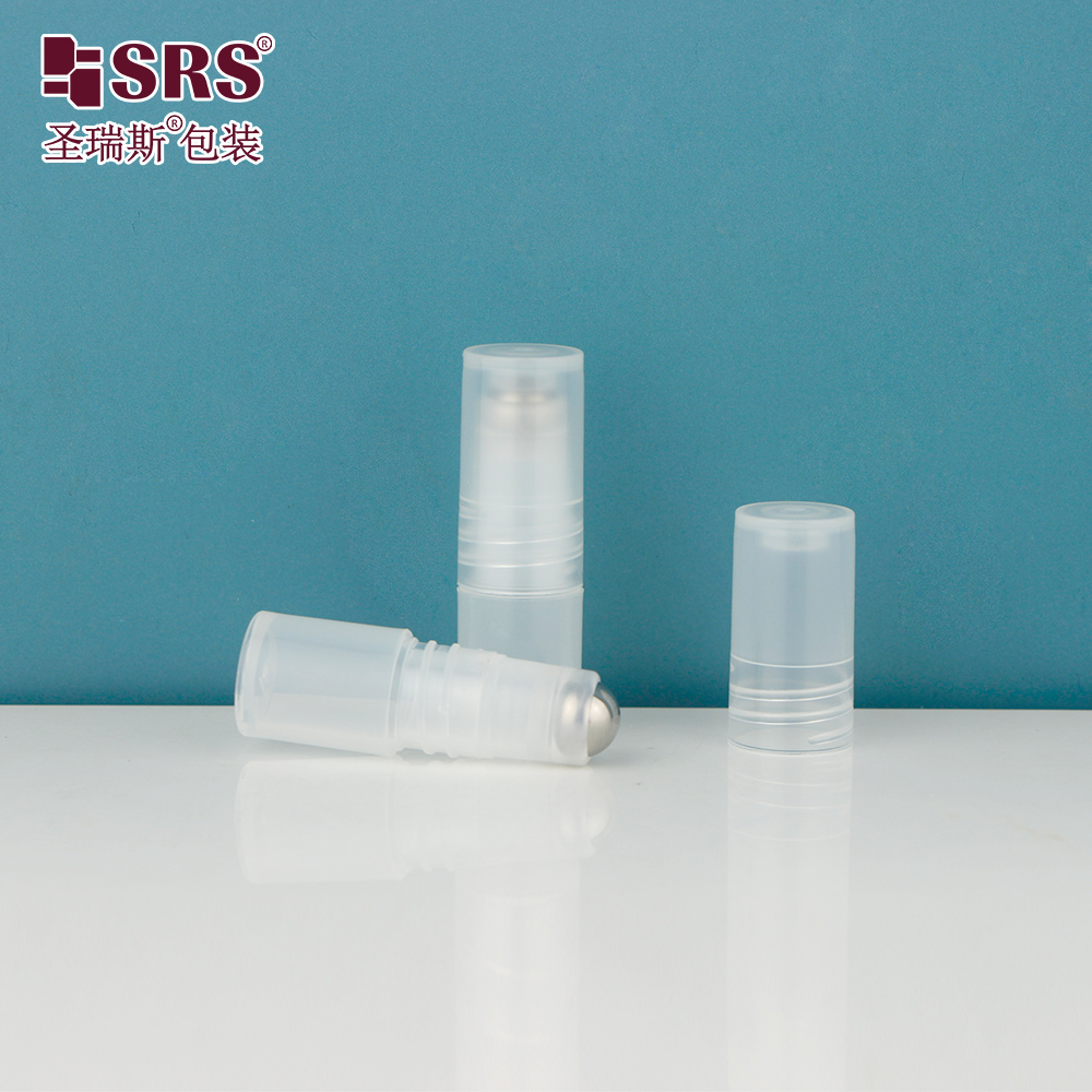 2.5ml Free Sample Mini Roll on Bottle Empty Eye Serum Roller Applicator Packaging