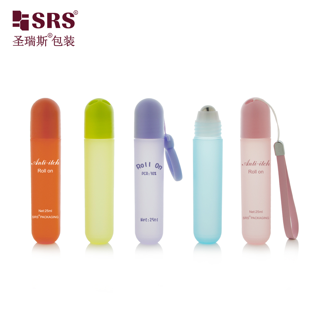 Premium 25ml Custom Empty Plastic Roller Ball Deodorant Container Packaging Luxury Roll on Bottle