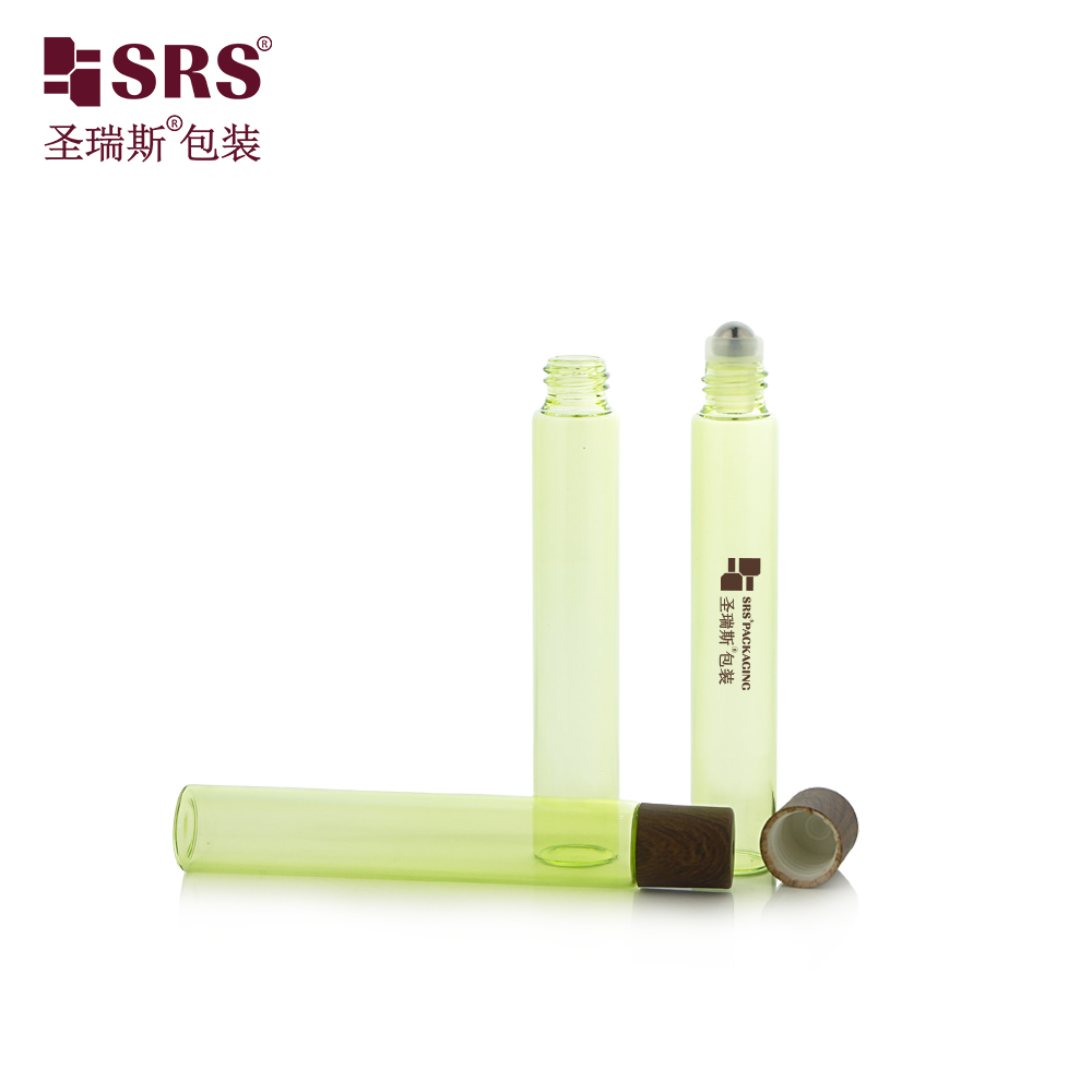 Custom Painting Color Empty Essential Oil Glass Roll on 10ml Bottle With Stainless Steel Roller