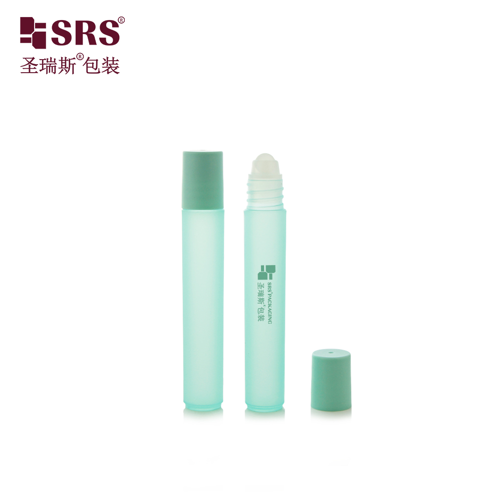 Wholesale PP Plastic 8ml Frosted Empty Roll on Bottle Perfume Roller Applicator
