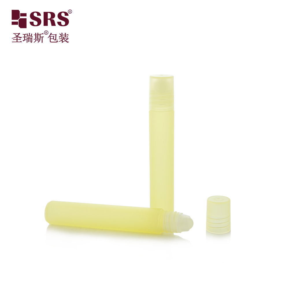 Wholesale PP Plastic 8ml Frosted Empty Roll on Bottle Perfume Roller Applicator