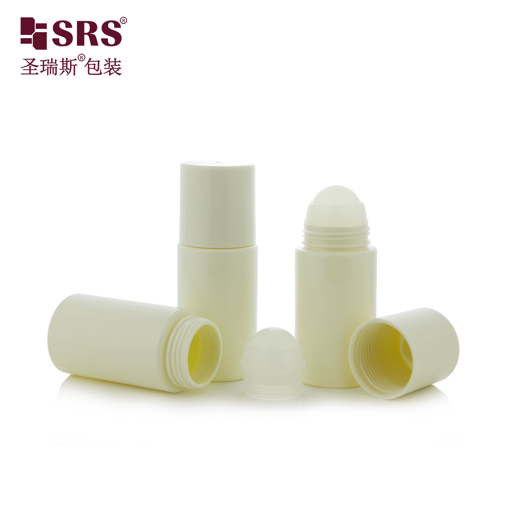 50ml PET Roll on Bottle Leak-Proof Plastic Roller Ball Container for Deodorant