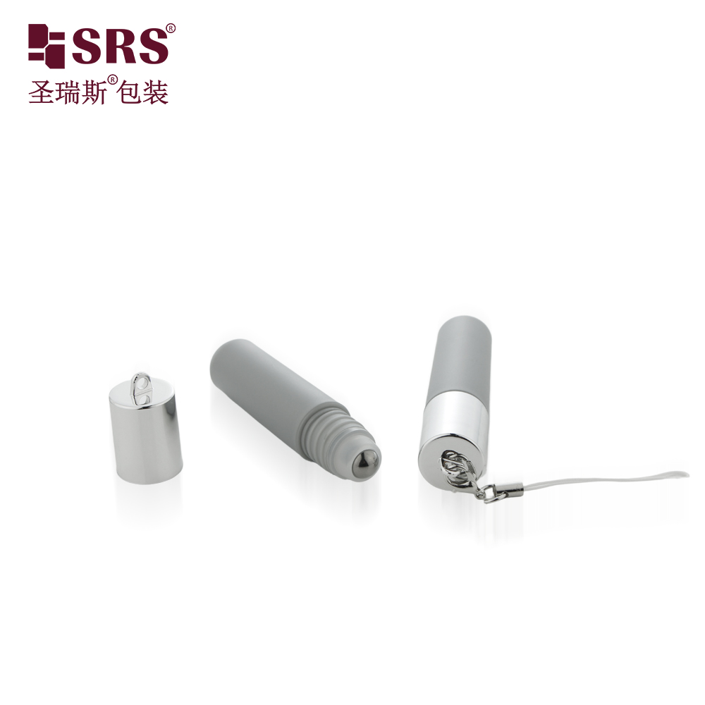 5ml PP Plastic Roll on Bottle for Perfume Skin Care Serum with Metal Roller