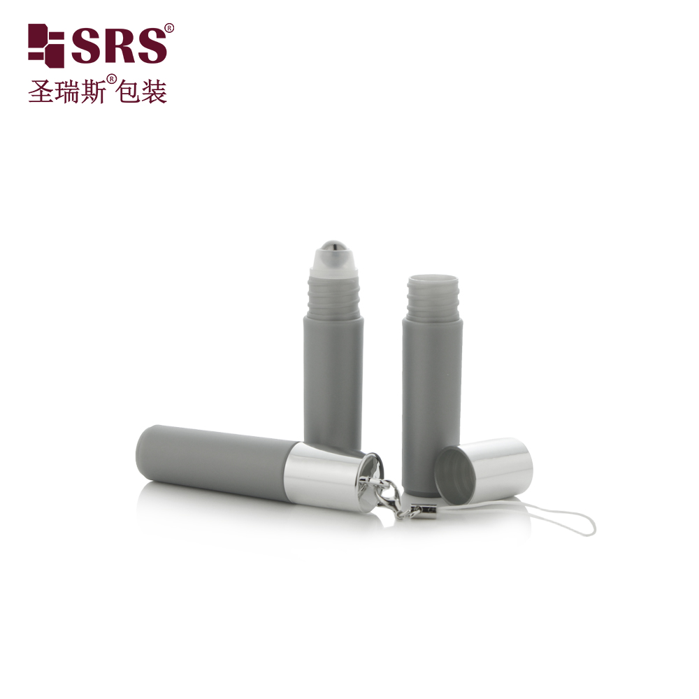 5ml PP Plastic Roll on Bottle for Perfume Skin Care Serum with Metal Roller