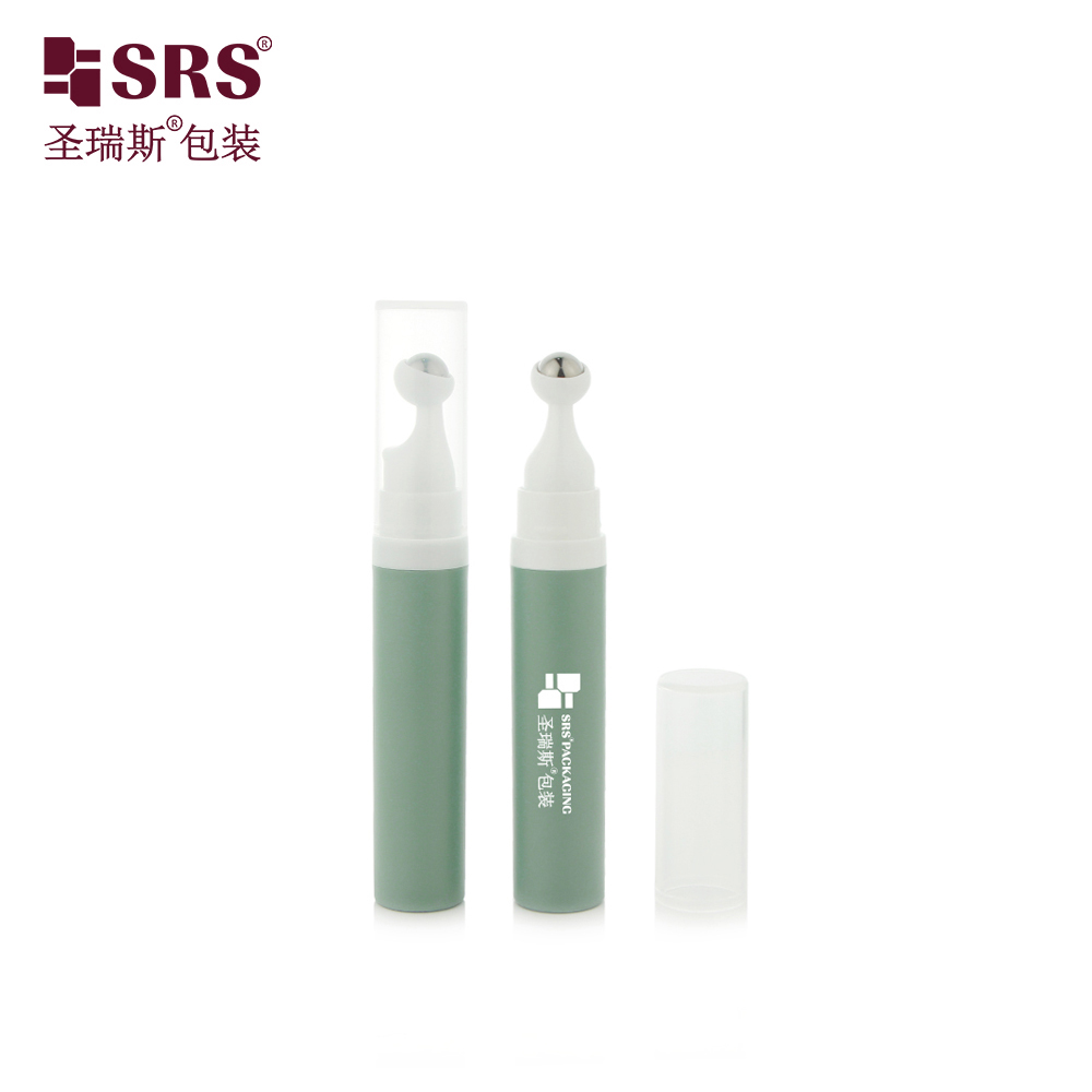 PP Airless Roll on Bottle with Painting Gradient Gold for Lip Eye Skincare