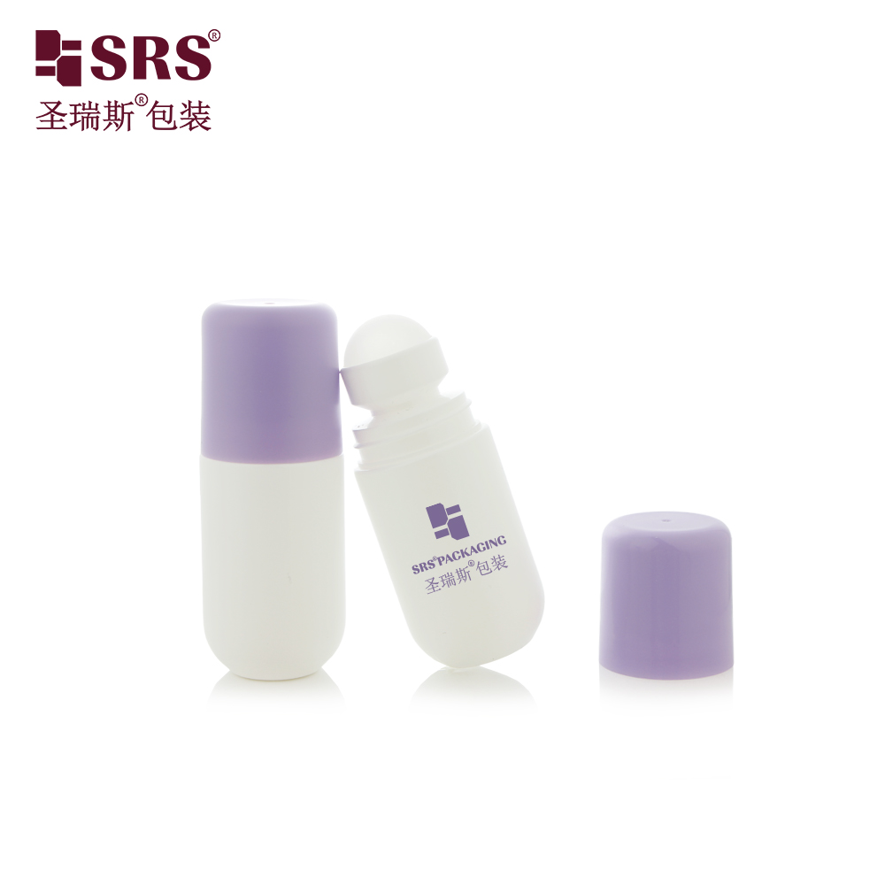 RPPA-50ml Round Bottom Cute Capsule-type PP Roller Bottle for Deodorant