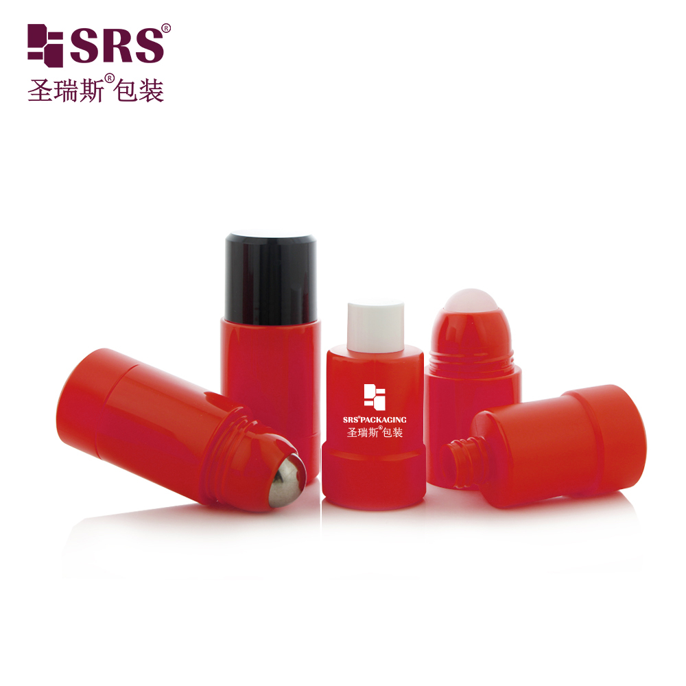 50ml 75ml Refillable Beauty Packaging Deodorant Plastic Roll on Bottle 