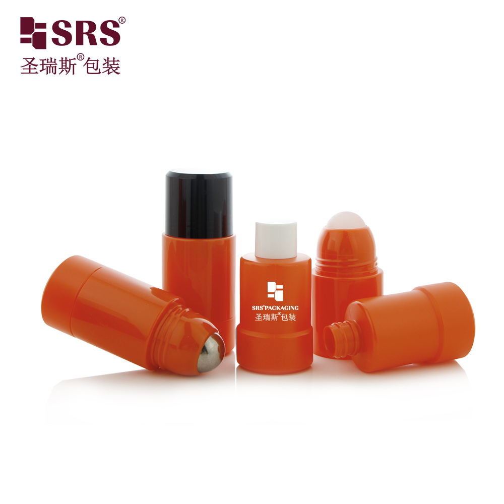 50ml 75ml Refillable Beauty Packaging Deodorant Plastic Roll on Bottle 