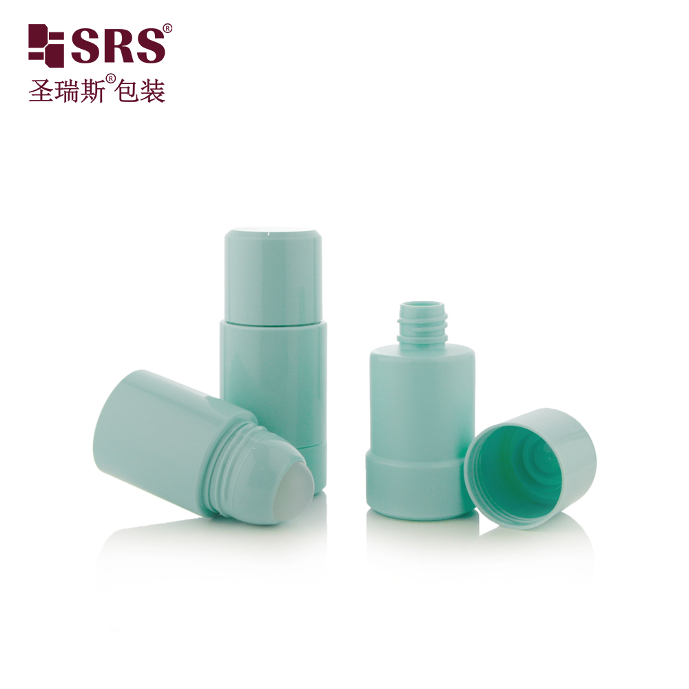 50ml 75ml Refillable Beauty Packaging Deodorant Plastic Roll on Bottle 