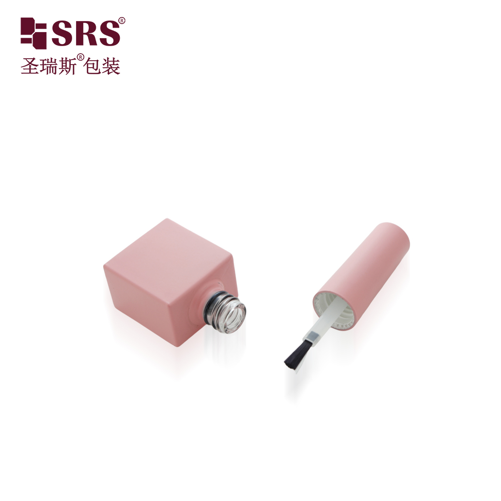Wholesale Custom 10ml Empty Glass Cosmetic Gel Polish Bottle With Cap Brush 