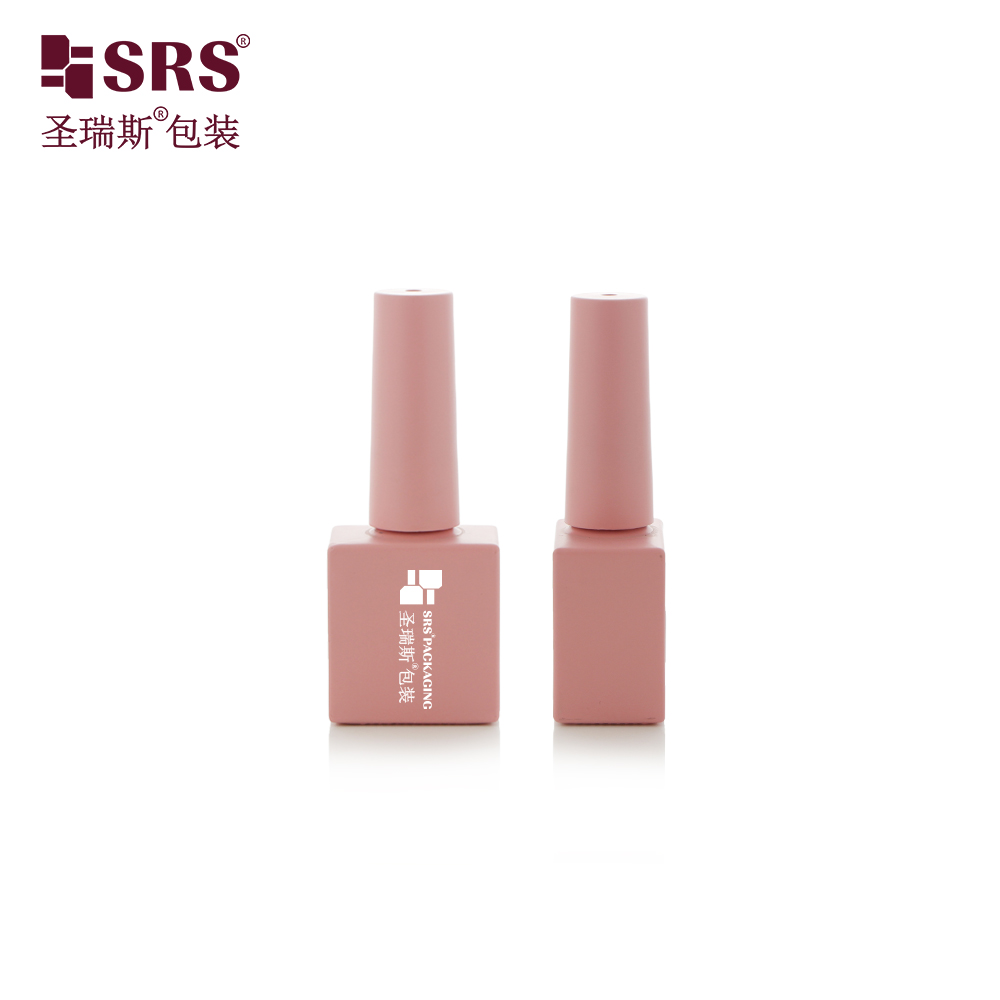 Wholesale Custom 10ml Empty Glass Cosmetic Gel Polish Bottle With Cap Brush 