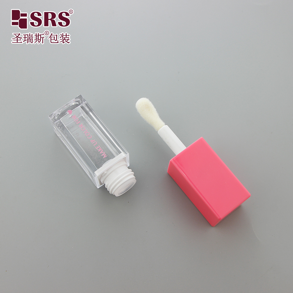 NEW Square shaped Lip Gloss Packaging Lip Glaze Container Customized Lip Gloss Bottle