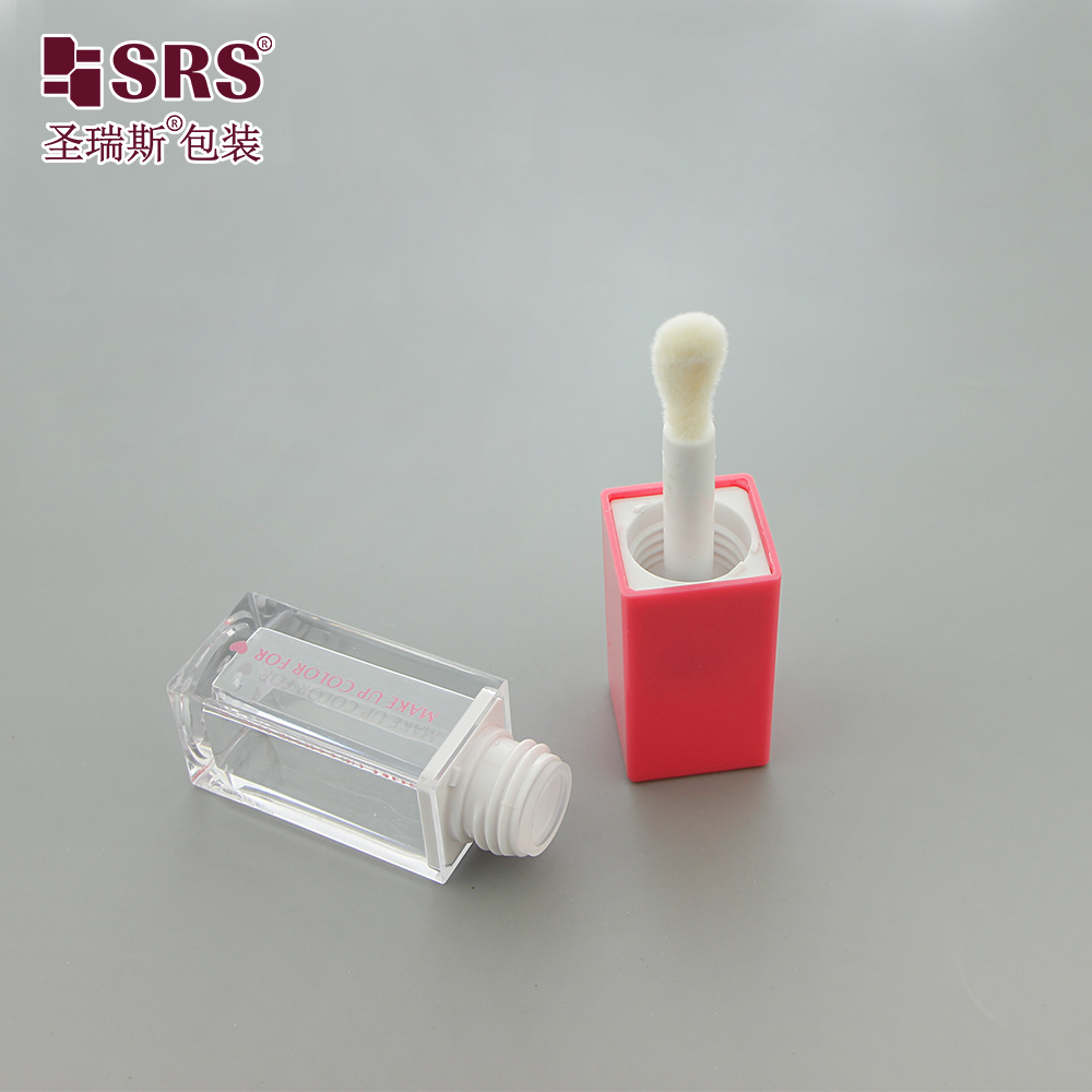 NEW Square shaped Lip Gloss Packaging Lip Glaze Container Customized Lip Gloss Bottle