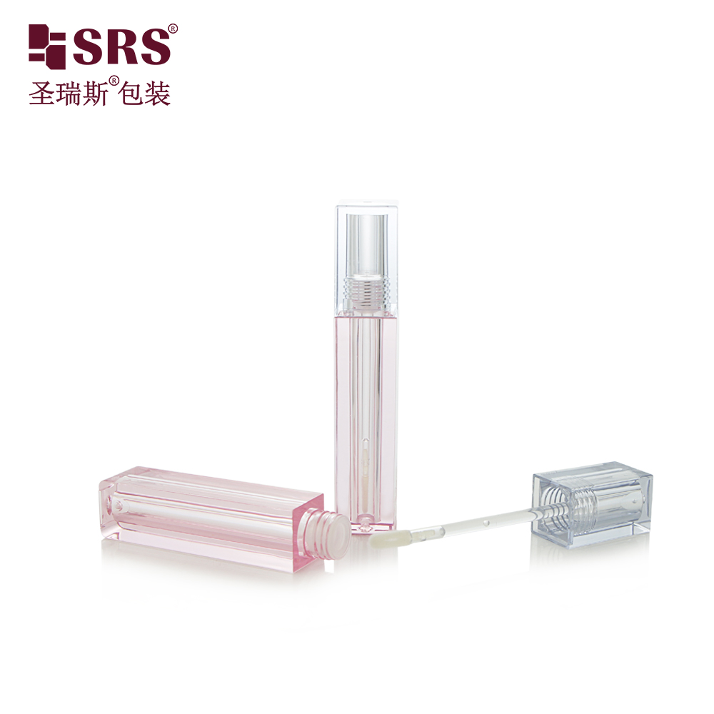 Wholesale Cosmetic Lip Gloss Tubes Square Case Empty Lip Gloss Container Packaging Lip Gloss Bottle