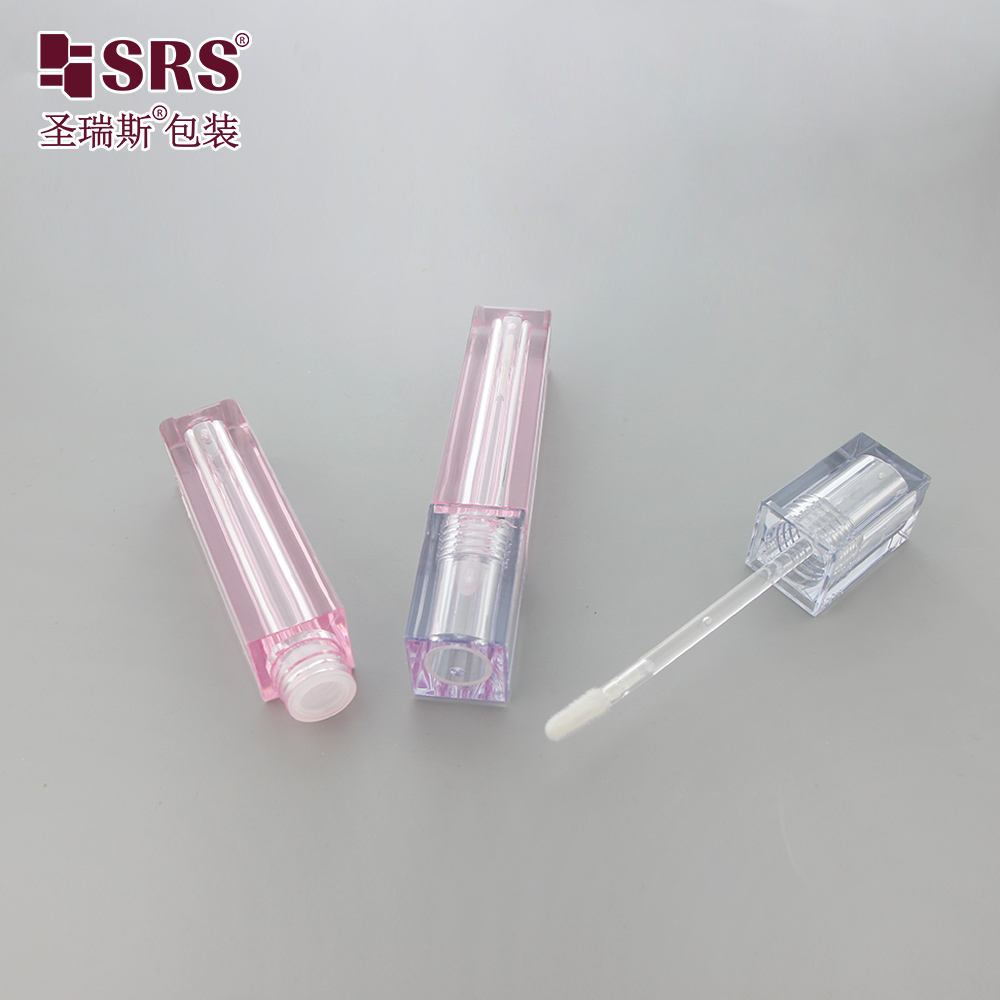 Wholesale Cosmetic Lip Gloss Tubes Square Case Empty Lip Gloss Container Packaging Lip Gloss Bottle