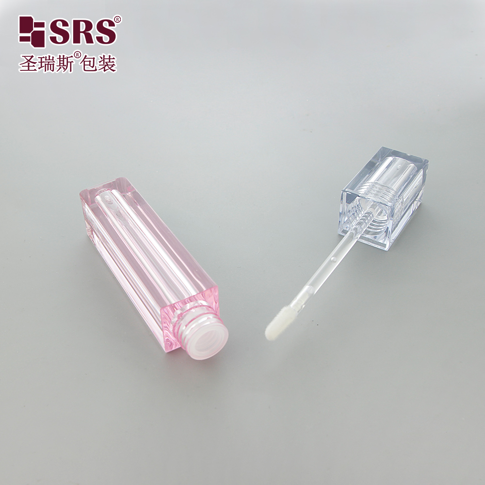 Wholesale Cosmetic Lip Gloss Tubes Square Case Empty Lip Gloss Container Packaging Lip Gloss Bottle