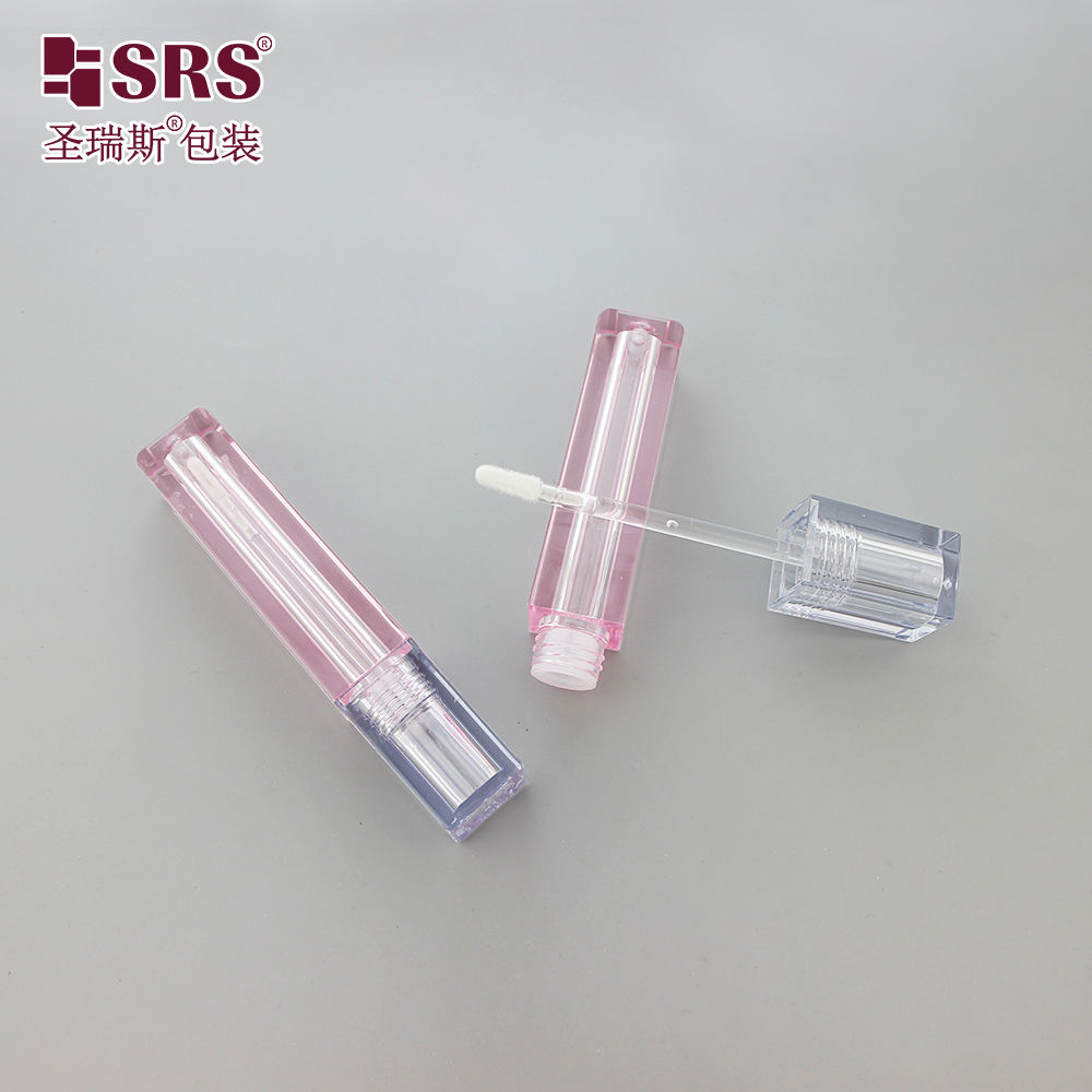 Wholesale Cosmetic Lip Gloss Tubes Square Case Empty Lip Gloss Container Packaging Lip Gloss Bottle