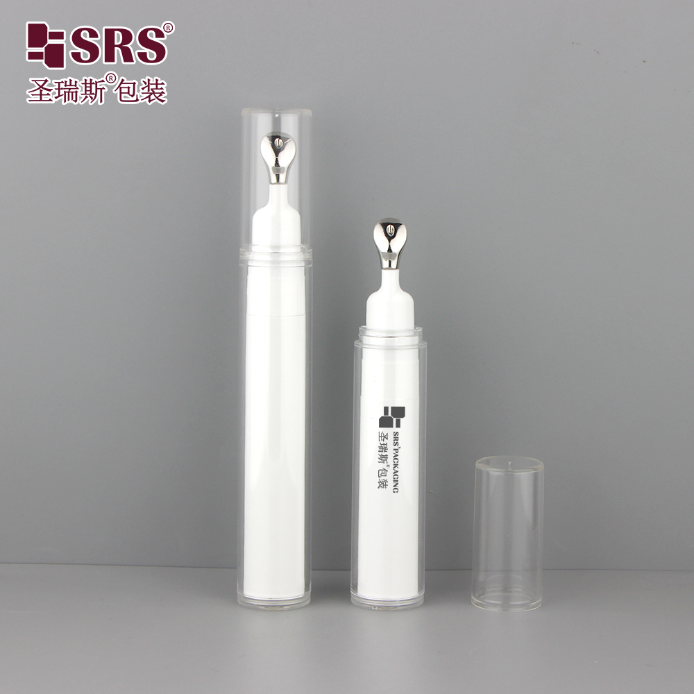 Leak-Proof Skincare Packaging Airless Vacuum Press Roller Bottle for Eye Cream Serum